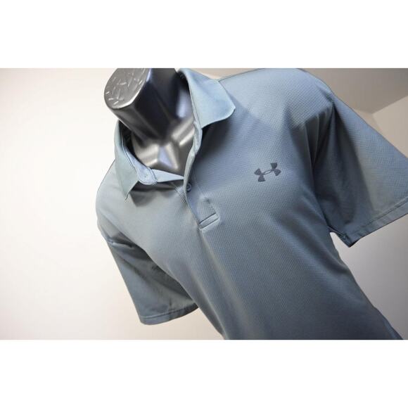 Under Armour Golf Polo HeatGear Loose Gray Athletic Golf Shirt Mens Size XL - Picture 1 of 8